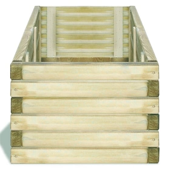 Vidaxl Ζαρντινιέρα Υπερυψωμένη Ορθογώνια 120 X 40 X 30 Εκ. Ξύλινη image 2