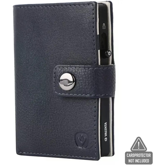 Θήκη Καρτών Valenta Leather Magsafe Luxe Navy image 1