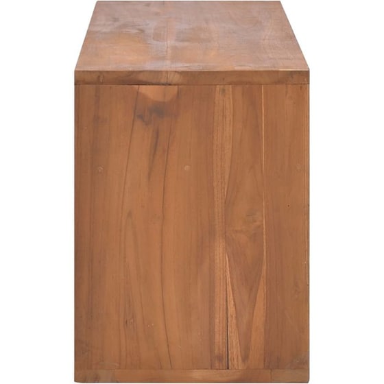 Έπιπλο Τηλεόρασης Vidaxl από Μασίφ Ξύλο 90x30x40cm - Kαφέ image 2