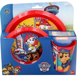 Παιδικό Σετ Φαγητού Gim 3 τμχ. Paw Patrol