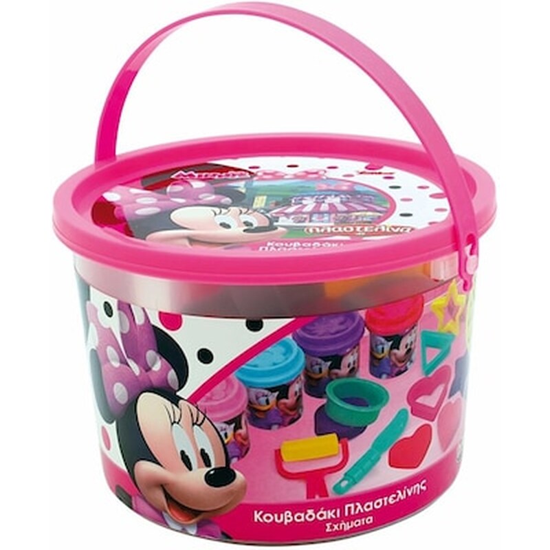 Minnie Κουβαδάκι Με 4 Βαζάκια Πλαστελίνης And Εργαλεία (1045-03571)