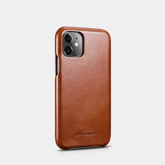 Θήκη Apple iPhone 11 - Icarer Curved Edge Vintage Series - Brown image 2