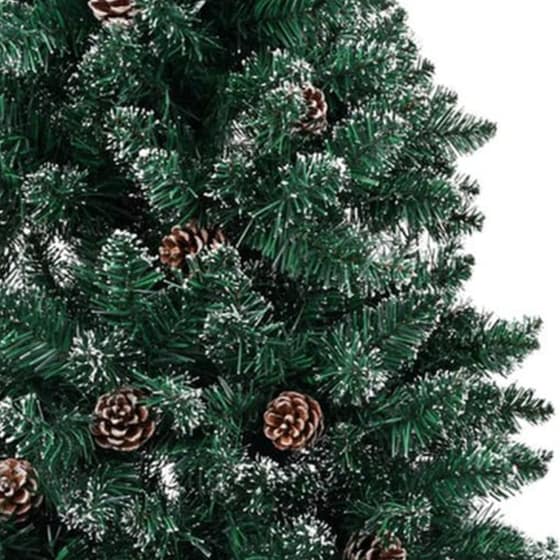 Χριστουγεννιάτικο Δέντρο VidaXL Χιονισμένο Slim 1.50m - Πράσινο image 3