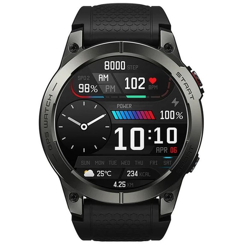 ZEBLAZE Smartwatch Zeblaze Stratos 3 Αδιάβροχο 36mm - Black