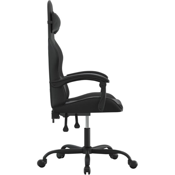 Καρέκλα Gaming VIDAXL 349551 από Τεχνητό Δέρμα - Μαύρη image 2