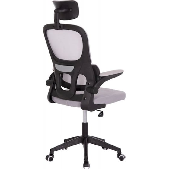 Καρέκλα Γραφείου 24Mall Base από Ύφασμα Mesh - Γκρι/Μαύρο image 2