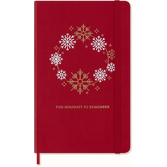 Σημειωματάριο Moleskine Large Ruled Holiday Κόκκινο image 0