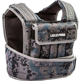 Γιλέκο 10kg Ρυθμιζόμενου Βάρους Livepro B-8195 με Αφαιρούμενα Βάρη - Παραλλαγή