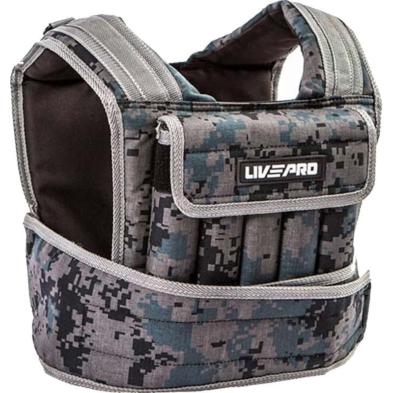 LIVEPRO Γιλέκο 10kg Ρυθμιζόμενου Βάρους Livepro B-8195 με Αφαιρούμενα Βάρη - Παραλλαγή