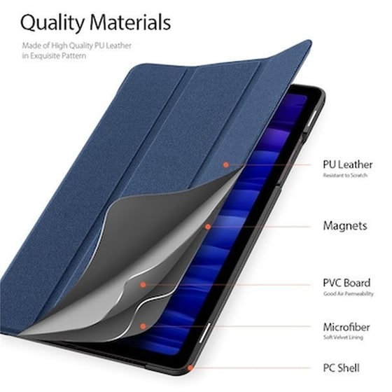 Θήκη Tablet Samsung Galaxy Tab A7 - Dux Ducis Domo Series Flip - Black image 2