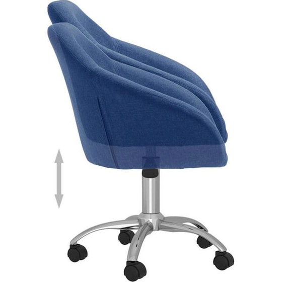 Καρέκλα Γραφείου Nextdeco Jasper 13824-02 Υφασμάτινη - Πετρόλ image 1