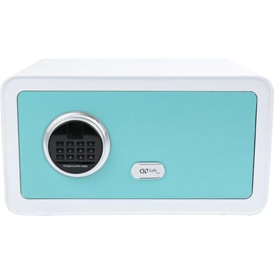 Χρηματοκιβώτιο Olympia GOsafe 2.0 210 GR 28L με Ηλεκτρονική Κλειδαριά 23x43x35 cm - Λευκό/Γαλάζιο image 0