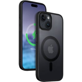 Θήκη Apple iPhone 15 - Crong Hybrid Frost Mag Cover - Black