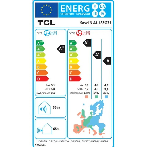 TCL SAVEIN AI-189ZG31 Κλιματιστικό Inverter 18.000 BTU A++/A+++ με WiFi image 7