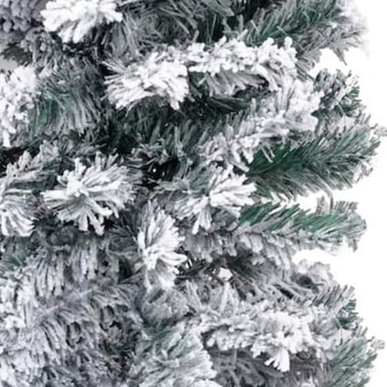 Χριστουγεννιάτικο Δέντρο VidaXL Χιονισμένο Slim 2.40m - Πράσινο image 3