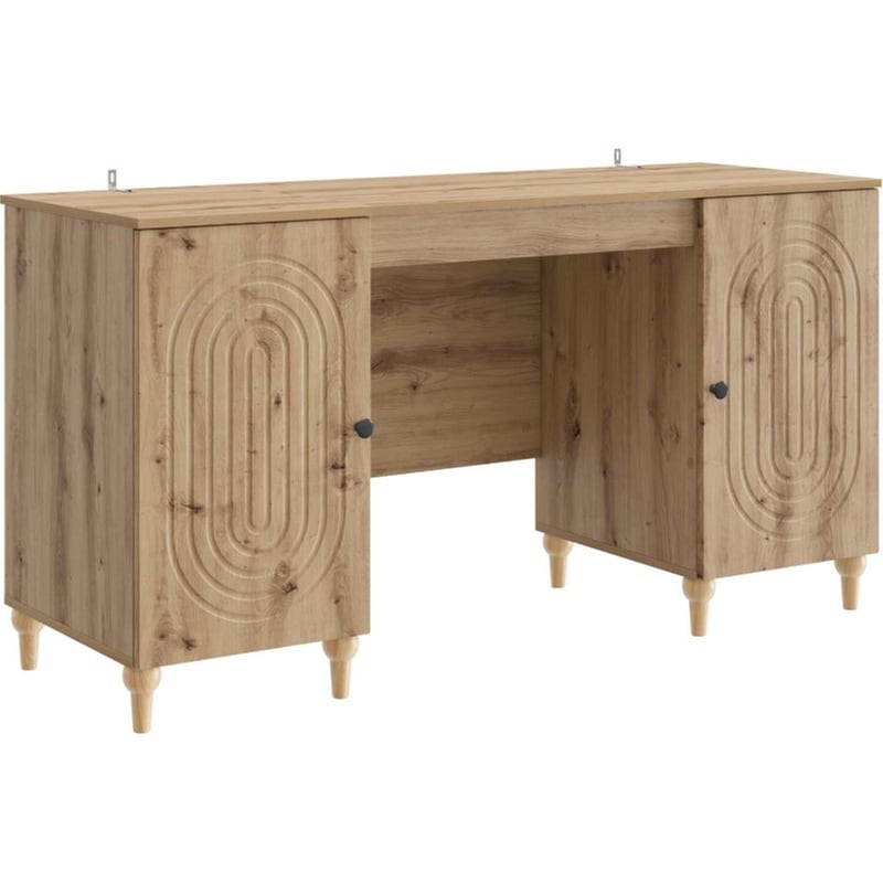 Γραφείο VidaXL από Επεξεργασμένο Ξύλο 142,5x50x75 cm - Artisan Δρυς