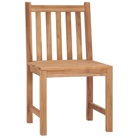 Vidaxl Καρέκλες Κήπου 4 Τεμαχίων Από Μασίφ Ξύλο Teak Με Μαξιλάρια image 3