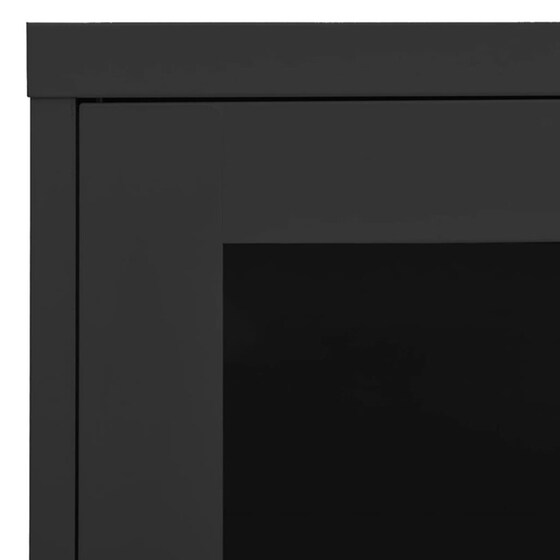 Ντουλάπα Γραφείου Vidaxl Ατσάλινη 90x40x70cm - Ανθρακί image 7