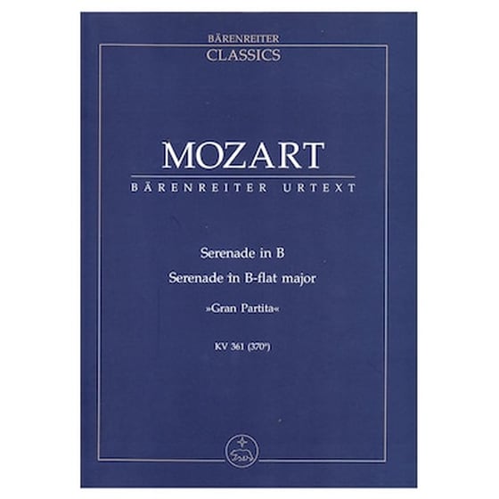 Βιβλίο Για Σύνολα Barenreiter Mozart - Serenade In Bb Major [pocket Score] image 0
