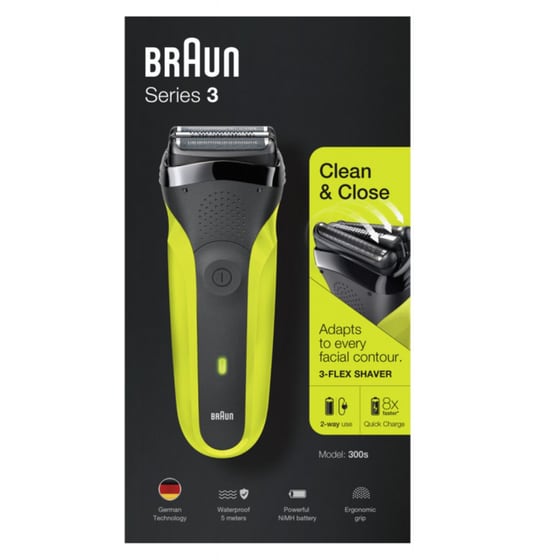 Ξυριστική Μηχανή BRAUN Series 3 300s Μαύρο image 1