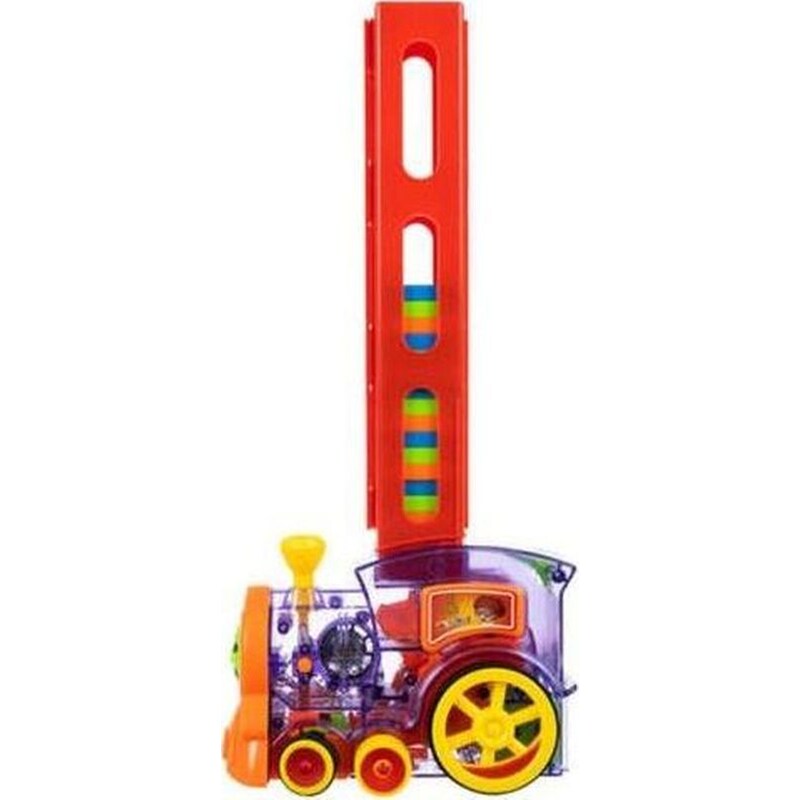 Παιδικό Τρένο Ατμομηχανή Kruzzel Με Τουβλάκια Στοίβαξης 60 Τεμαχίων