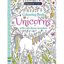 Colouring Book Unicorns with Rub Downs