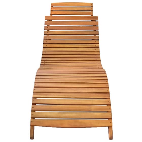 Ξαπλώστρα VidaXL από Μασίφ Ξύλο Ακακίας 184x55x64 cm - Πράσινη image 1