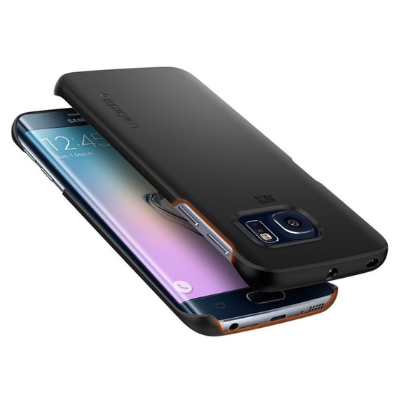 ΘΗΚΗ KIN SPIGEN GLX S6 EDGE THIN FIT BLK image 2