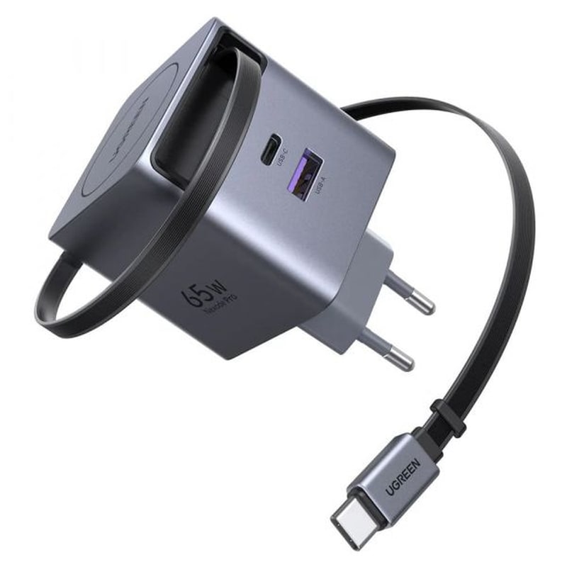 Φορτιστής Πρίζας UGREEN X615 65825 65W με καλώδιο USB-C 65W - Gray