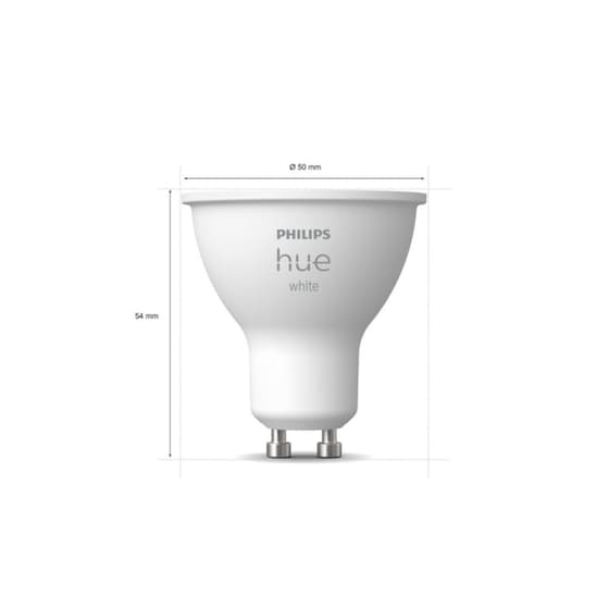 Έξυπνες Λάμπες Philips Hue 4.3W GU10 2 Τμχ - Λευκό image 1