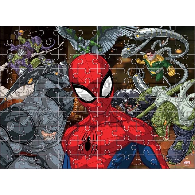 Παζλ Luna Toys Φωσφοριζέ 2 Όψεων Spiderman – 150 Τμχ