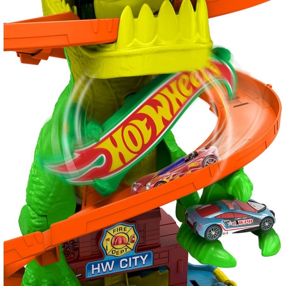 Hot Wheels City T-Rex Πυροσβεστικός Σταθμός (JBM73) image 3