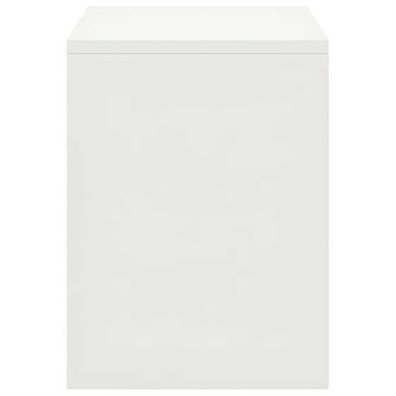 Κομοδίνο Vidaxl Από Μασίφ Ξύλο Πεύκου 35x30x40 cm - Λευκό image 1