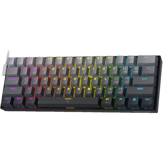 Redragon Fizz K617 Gaming Μηχανικό Ενσύρματο USB Πληκτρολόγιο RGB Μαύρο (US) image 0