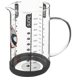 Μεζούρα Κουζίνας Spitishop Γυάλινη 16x10x17 cm 1000 ml - Διάφανη