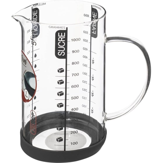 Μεζούρα Κουζίνας Spitishop Γυάλινη 16x10x17 cm 1000 ml - Διάφανη image 0