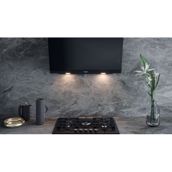 WHIRLPOOL WHVS 93F LT BSS/1 90 cm Μαύρο Απορροφητήρας Καμινάδα - Τζάκι image 2