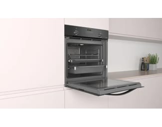 PITSOS PH33M46B2 71 Lt Μαύρο Εντοιχιζόμενος Φούρνος Άνω Πάγκου image 2