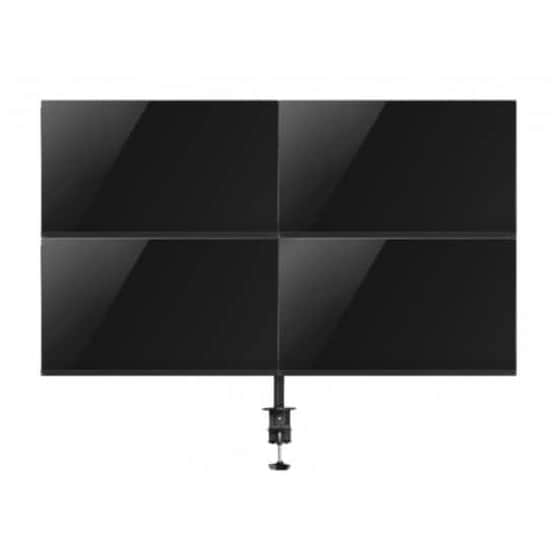 Βάση Οθόνης 10"- 32" Ewent Quadruple Monitor Support  Μαύρο image 2