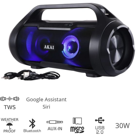 Akai ABTS-50 Φορητό Ηχείο 30W - Μαύρο image 14
