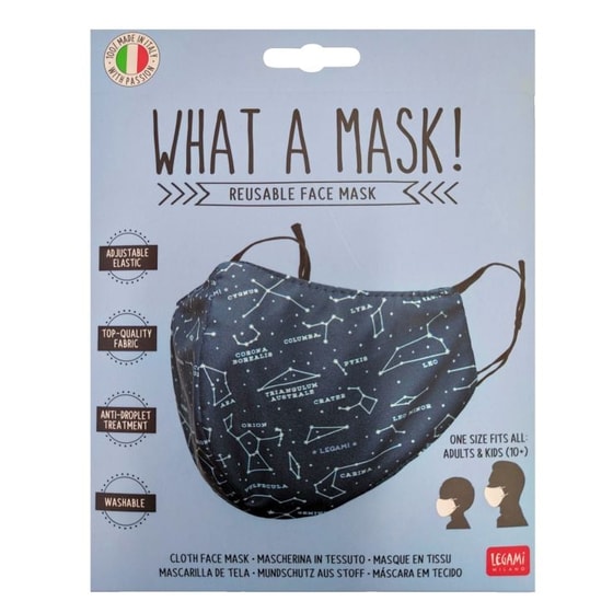 Μάσκα Προστασίας Legami Υφασμάτινη Αστερισμοί - Μπλε image 1
