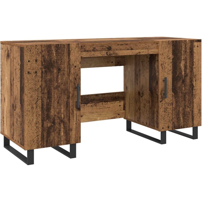 Γραφείο VidaXL από Επεξεργασμένο Ξύλο 140x50x75 cm - Παλιό Ξύλο