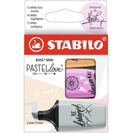 Μαρκαδόροι Υπογράμμισης Stabilo Boss Mini Pastellove/Nature (3 Τεμάχια)