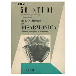 Βιβλίο Για Ακορντεόν Ricordi J.b. Cramer - 50 Σπουδές Για Ακκορντεόν