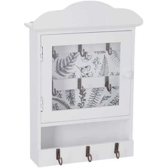 Κλειδοθήκη Spitishop Ξύλινη 20x5.5x28.5 cm - Λευκή image 0