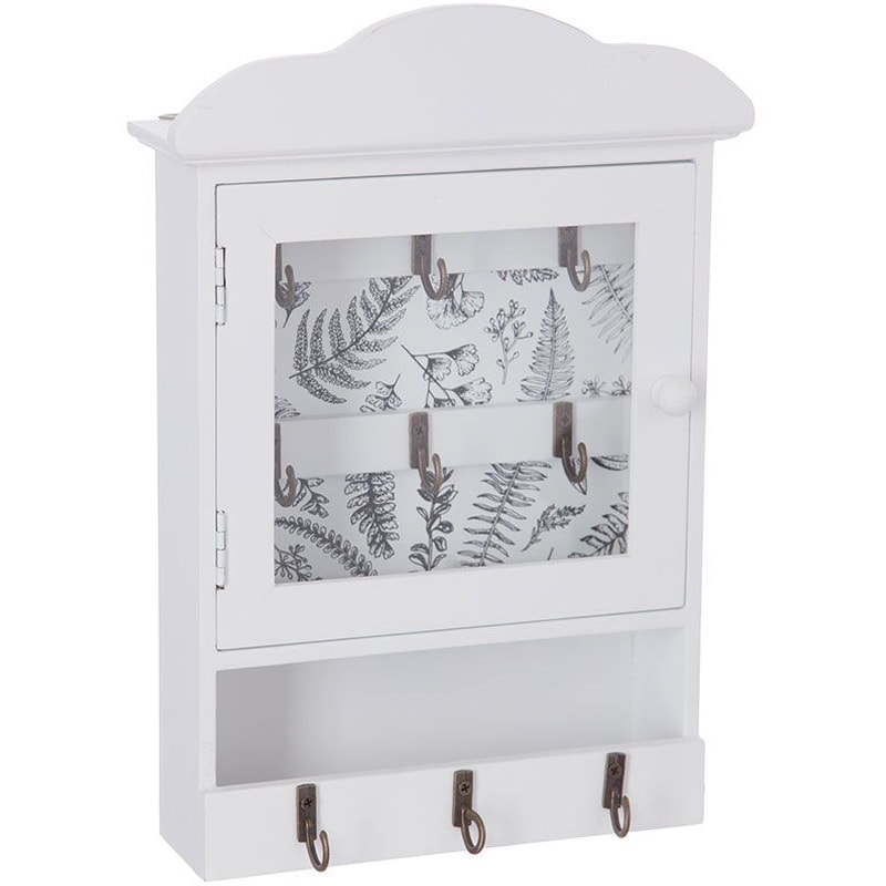 Κλειδοθήκη Spitishop Ξύλινη 20x5.5x28.5 cm - Λευκή