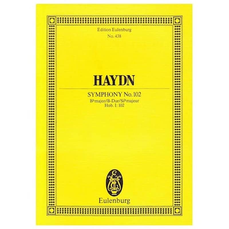 EDITIONS EULENBURG Βιβλίο Για Σύνολα Editions Eulenburg Haydn - Symphony Nr,102 In Bb Major [pocket Score]