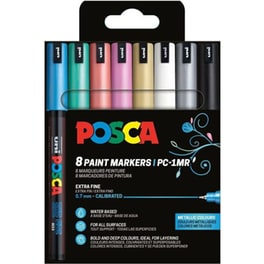 Μαρκαδόροι Ζωγραφικής Posca 1Mr Metallic Colours 0.7 mm (8 Τεμάχια)