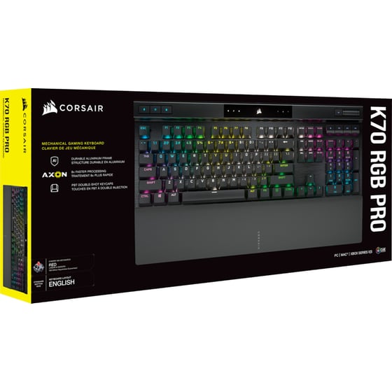 Corsair K70 RGB Pro Gaming Μηχανικό Ενσύρματο Full Size Πληκτρολόγιο με Cherry MX Red διακόπτες και RGB Μαύρο (US) image 4