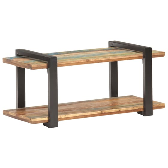 Έπιπλο Τηλεόρασης VidaXL Ξύλινο/Μεταλλικό 90x40x40cm - Kαφέ/Μαύρο image 8